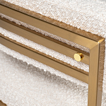 Стул букле бежевый с каркасом цвета матовое золото Tactility варинант исполнения - 3 | Loft Concept в Орле