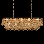 Люстра овальная каскадная с подвесками в форме колец Galaxy of Light варинант исполнения - 2 | Loft Concept в Орле