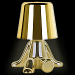 Настольная лампа фигурная золотого цвета с гладким абажуром Высота 17 см Sophia варинант исполнения - 1 | Loft Concept в Орле