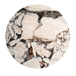 Столик журнальный с круглой мраморной столешницей Unique Stone Design варинант исполнения - 2 | Loft Concept в Орле