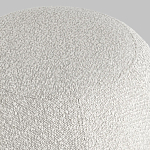 Пуф в ткани букле молочного цвета Pikelet варинант исполнения - 5 | Loft Concept в Орле