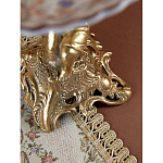 Чаша с цветочным орнаментом на ножке в виде бронзового ангела Eden Garden варинант исполнения - 10 | Loft Concept в Орле