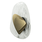 Бра овальное из стекла с золотым элементом Flow Texture  варинант исполнения - 2 | Loft Concept в Орле