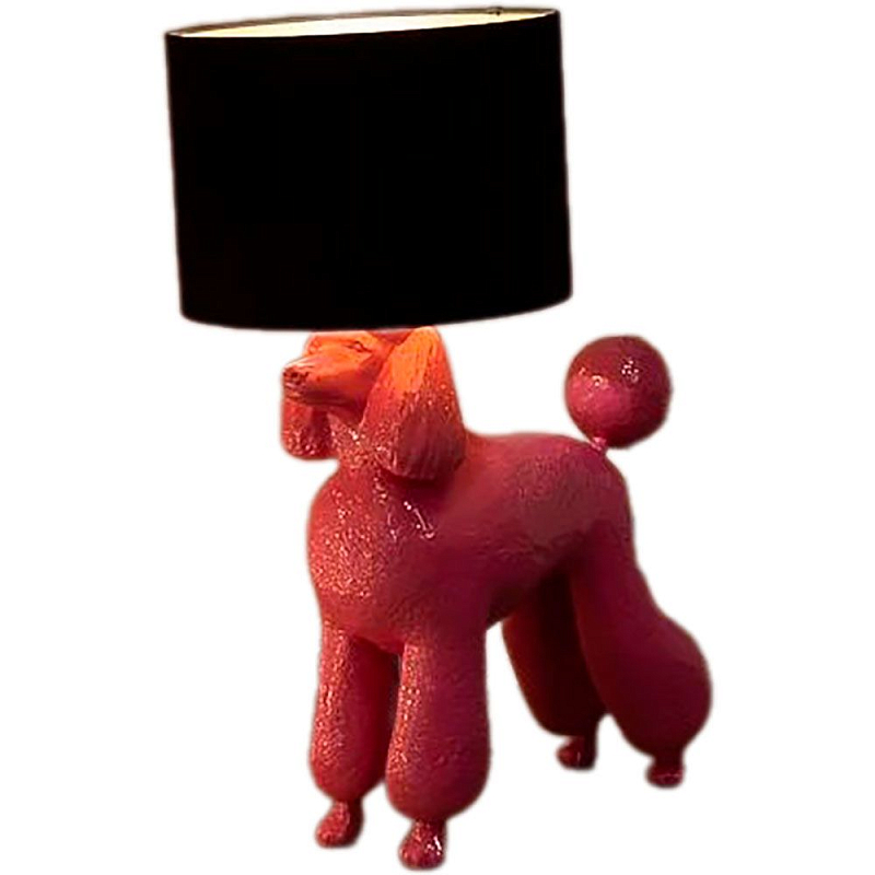 Лампа COLLECTION OF DOGS с абажуром Пудель Белый Черный Красный Золотой Серебряный в Орле | Loft Concept 