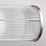 Бра для ванных комнат горизонтальное с 2-мя прозрачными рифлеными цилиндрическими плафонами Feiss варинант исполнения - 4 | Loft Concept в Орле