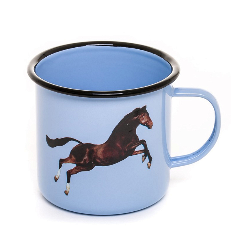 Кружка Seletti Horse Голубой Коричневый Кружка Seletti Horse Голубой Коричневый в Орле | Loft Concept