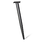 Обеденный стол с прямоугольной черно-золотой столешницей из стекла на 4-х металлических ножках Gold and Black Marble варинант исполнения - 5 | Loft Concept в Орле