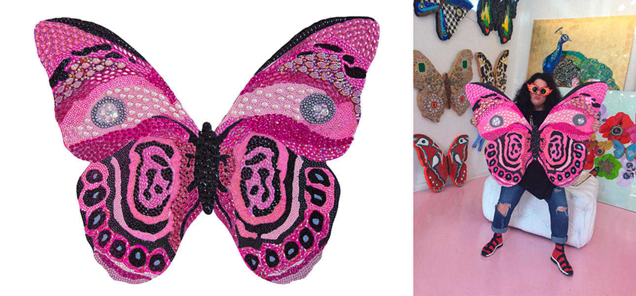 Картина “Pink and Black Bedazzled Butterfly Cut Out” Картина “Pink and Black Bedazzled Butterfly Cut Out” - Loft-Concept в Орле