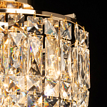 Потолочный светильник круглый с прозрачными подвесками Lunet варинант исполнения - 4 | Loft Concept в Орле