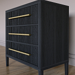 Комод Primo с 3 выдвижными ящиками Черный дуб варинант исполнения - 2 | Loft Concept в Орле