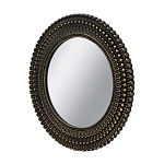 Зеркало круглое с текстурированным дизайном рамы Helios варинант исполнения - 2 | Loft Concept в Орле