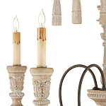 Люстра с состаренными резными элементами Big Graceful Profile варинант исполнения - 1 | Loft Concept в Орле