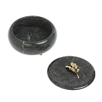 Шкатулка круглая из натурального камня змеевик Stone Casket варинант исполнения - 4 | Loft Concept в Орле