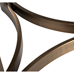 Столик журнальный с круглой мраморной столешницей Unique Stone Design варинант исполнения - 5 | Loft Concept в Орле