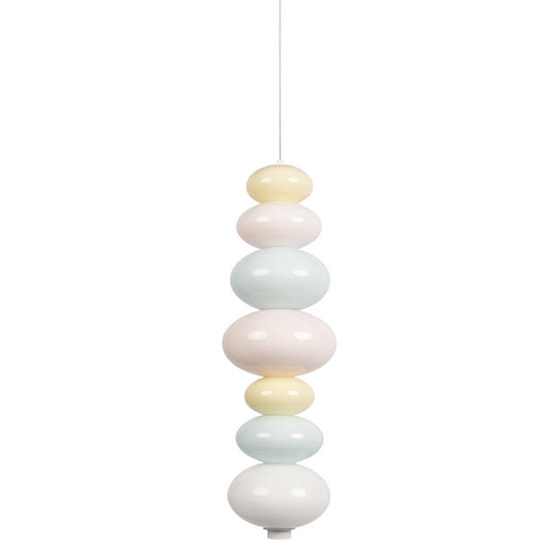 Подвесной светильник светодиодный из стеклянных сфер в пастельных тонах Pastel Lunaria Aura Голубой пастельный Розовый пастельный Желтый Мульти Подвесной светильник светодиодный из стеклянных сфер в пастельных тонах Pastel Lunaria Aura Голубой пастельный Розовый пастельный Желтый Мульти в Орле | Loft Concept
