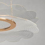 Люстра с прозрачным волнистым плафоном в форме цветка Ethereal Bloom варинант исполнения - 10 | Loft Concept в Орле