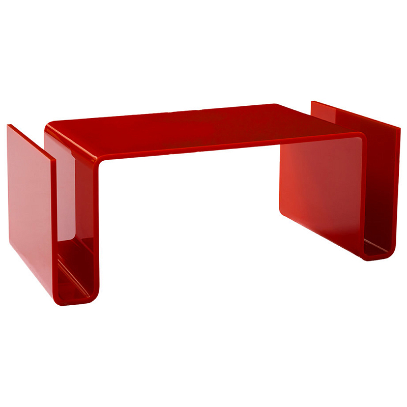 Дизайнерский кофейный стол Poltronova T01 Red Coffee Table Красный в Орле | Loft Concept 