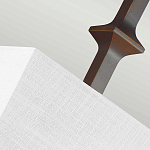 Бра бронзового цвета с полукруглым матовым стеклянным плафоном в геометрическом каркасе Feiss варинант исполнения - 6 | Loft Concept в Орле