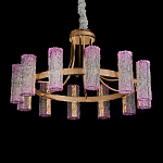 Люстра круглая с текстурными цилиндрическими плафонами Glimpse варинант исполнения - 2 | Loft Concept в Орле