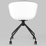 Офисное кресло из пластика с мягким сиденьем Eggshell Black варинант исполнения - 5 | Loft Concept в Орле