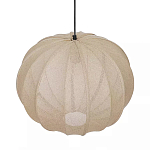 Подвесной светильник с бежевым тканевым абажуром Modern Textured Table Lamp варинант исполнения - 3 | Loft Concept в Орле