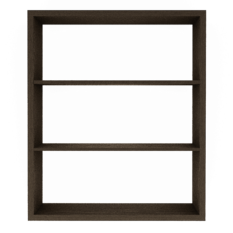 Полка-модуль для книг Primo длина 110 Темный дуб Древесина Черный в Орле | Loft Concept 