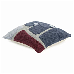 Чехол на подушку с рисунком серо-синего цвета Elan Textured варинант исполнения - 1 | Loft Concept в Орле