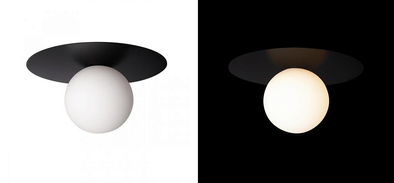 Светильник потолочный MATISSE Black 25 см Светильник потолочный MATISSE Black 25 см - Loft-Concept в Орле