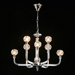 Люстра с 8-ю лампами и гранеными стеклянными плафонами Prism Gala варинант исполнения - 3 | Loft Concept в Орле