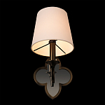 Бра с белым текстильным абажуром и фигурным основанием с зеркальной вставкой Vitorino варинант исполнения - 17 | Loft Concept в Орле