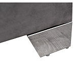 Кровать двуспальная серая с высоким мягким изголовьем Heart of the Bedroom варинант исполнения - 3 | Loft Concept в Орле