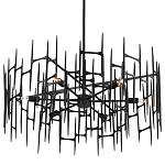 Люстра черная остроконечной формы Black Satin варинант исполнения - 4 | Loft Concept в Орле