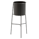 Кашпо из металла Elevated Planters черное варинант исполнения - 1 | Loft Concept в Орле