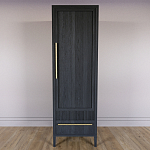 Узкий Шкаф Primo с 2 выдвижными ящиками Черный дуб варинант исполнения - 2 | Loft Concept в Орле