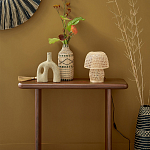 Ваза декоративная из натурального плетеного бамбука Bamboo Decor 35 варинант исполнения - 5 | Loft Concept в Орле