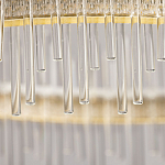 Люстра круглая с прозрачными стеклянными трубками 51 см Nembus варинант исполнения - 10 | Loft Concept в Орле