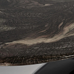 Стол журнальный овальный с столешницей из искусственного мрамора Alonso Gloss варинант исполнения - 3 | Loft Concept в Орле