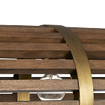 Люстра линейная полукруглой формы Wooden Horseshoe варинант исполнения - 1 | Loft Concept в Орле