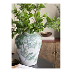 Ваза с зелеными цветочными и птичьими мотивами Vase Inspired by Nature варинант исполнения - 5 | Loft Concept в Орле