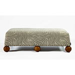 Банкетка Wakonda Gray Zebra с деревянными шариками  варинант исполнения - 2 | Loft Concept в Орле