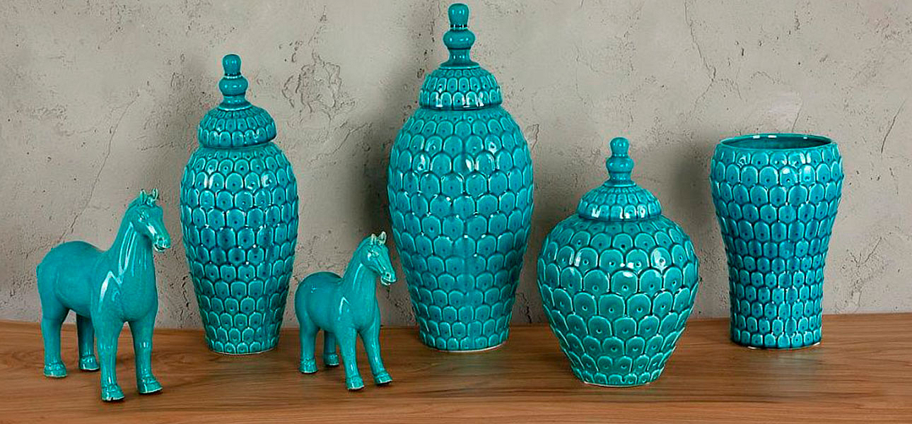 Фигурка керамика синяя лошадь Blue Horse Фигурка керамика синяя лошадь Blue Horse - Loft-Concept в Орле