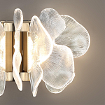 Бра с крупными прозрачными лепестками с рельефной поверхностью Ethereal Bloom варинант исполнения - 5 | Loft Concept в Орле