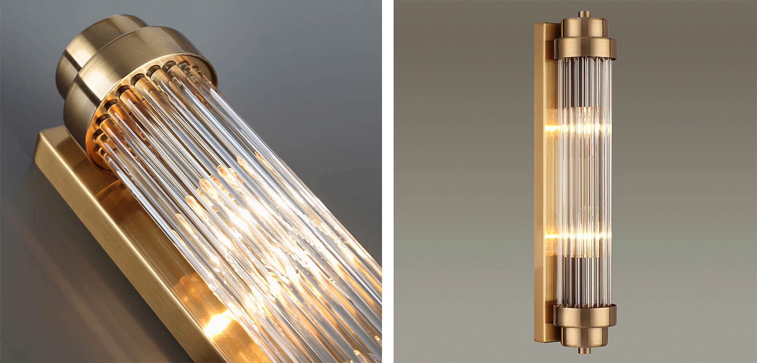 Бра Dirck Glass TUBE Sconce Bronze Бра Dirck Glass TUBE Sconce Bronze - Loft-Concept в Орле