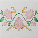 Плитка дизайнерская Сила в лимонах варинант исполнения - 2 | Loft Concept в Орле