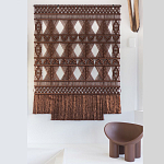 Панно Макраме коричневый цвет  варинант исполнения - 4 | Loft Concept в Орле