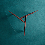 Дизайнерский кофейный стол со стеклянной столешницей Gio Ponti D.552.2 Coffee Table варинант исполнения - 3 | Loft Concept в Орле