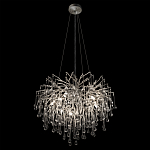 Люстра подвесная с прозрачными стеклянными подвесками в форме капель Диаметр 60 см Droplet Chandelier варинант исполнения - 13 | Loft Concept в Орле