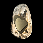 Бра овальное из стекла с золотым элементом Flow Texture  варинант исполнения - 5 | Loft Concept в Орле