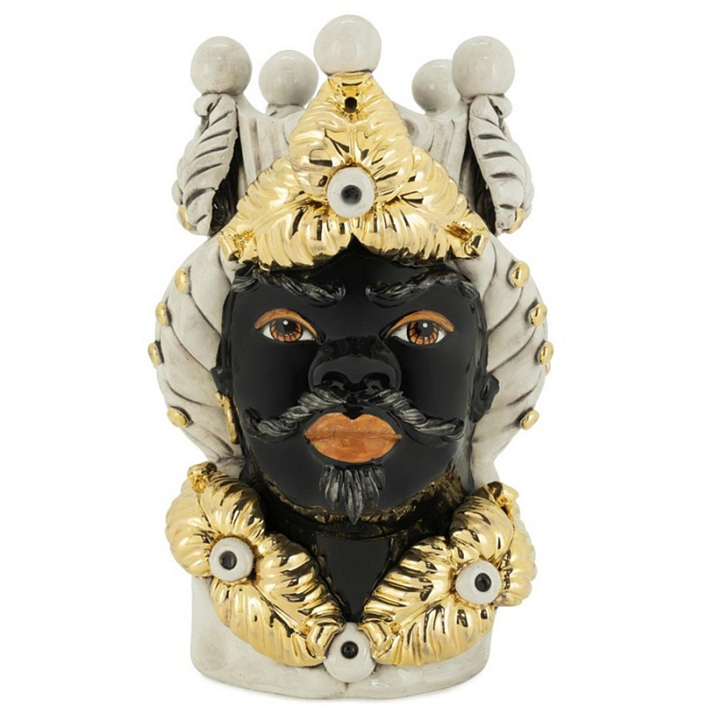 Ваза Vase Moro Man Eve Gold Черный Бежевый Золотой Ваза Vase Moro Man Eve Gold Черный Бежевый Золотой в Орле | Loft Concept