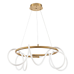 Люстра подвесная кольцевая и изогнутыми светодиодными трубками Luke Lampco Tracer Lamp варинант исполнения - 1 | Loft Concept в Орле